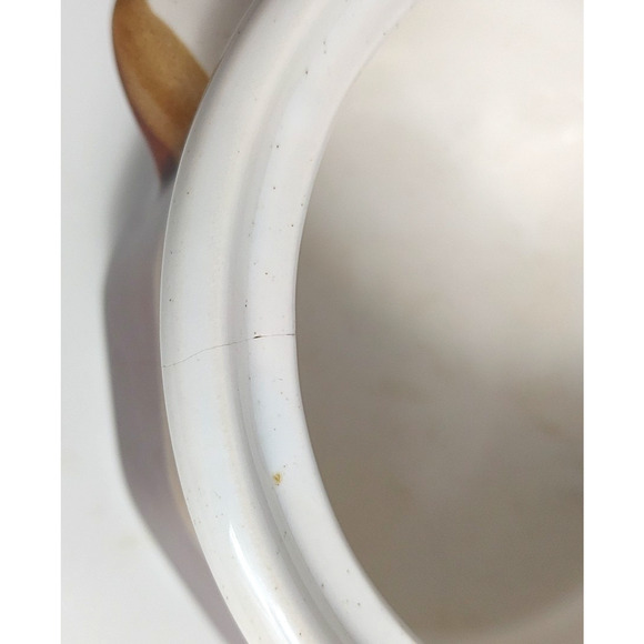 2 Vintage 1960's Mt Clemens Pottery Bean Crock Bowls Ceramic Pots with Lids READ - Picture 6 of 11